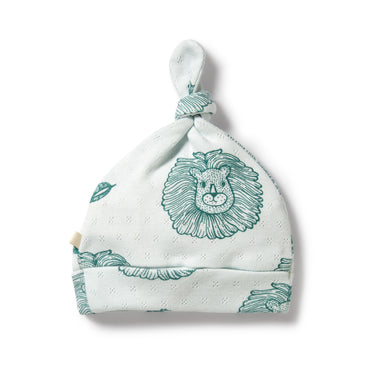 Wilson & Frenchy - Little Lion Organic Pointelle Knot Hat